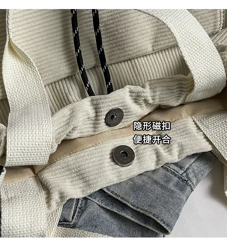 Purple Nylon Shoulder Bag for Women Autumn Winter College — feature 5