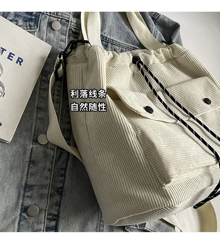 Purple Nylon Shoulder Bag for Women Autumn Winter College — feature 6