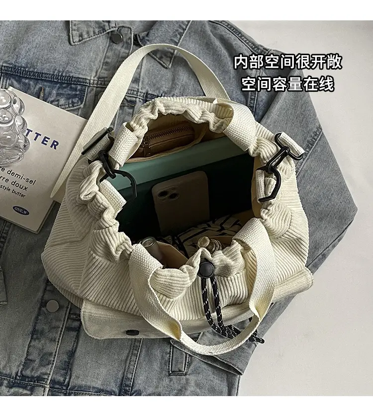 Purple Nylon Shoulder Bag for Women Autumn Winter College — feature 7