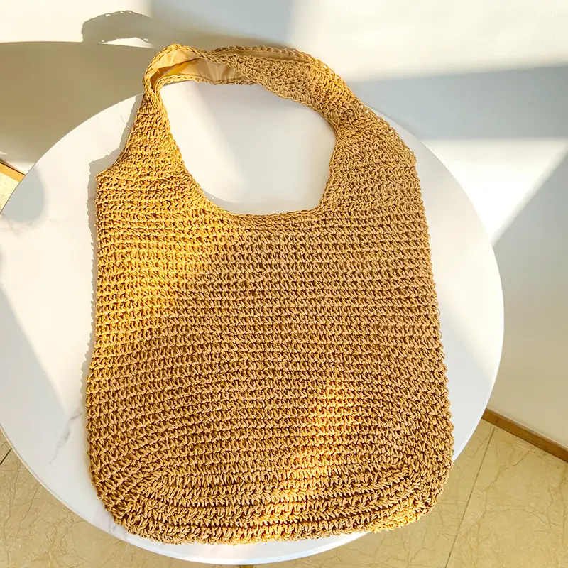 Wholesale New Forest Straw Bag, Simple and Fashionable Shoulder Woven Bag, Beach Bag, Lady Casual Women's Bag - Image 2