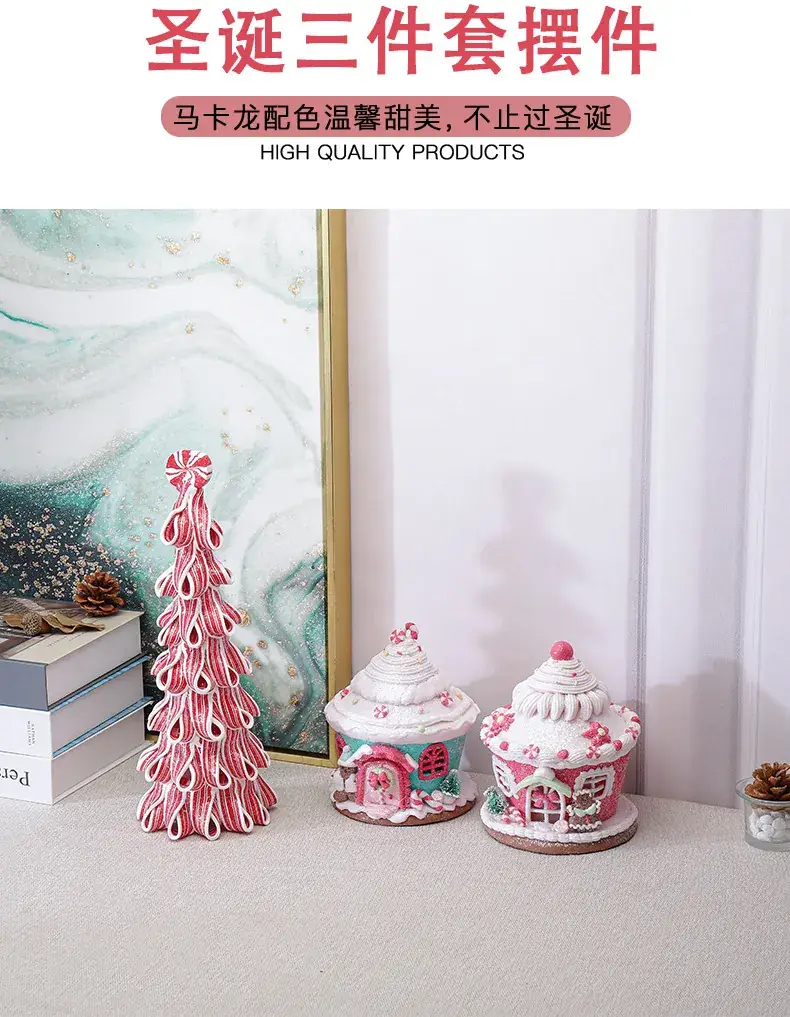Christmas Castle Home Decor Soft Clay Winter Theme — feature 7