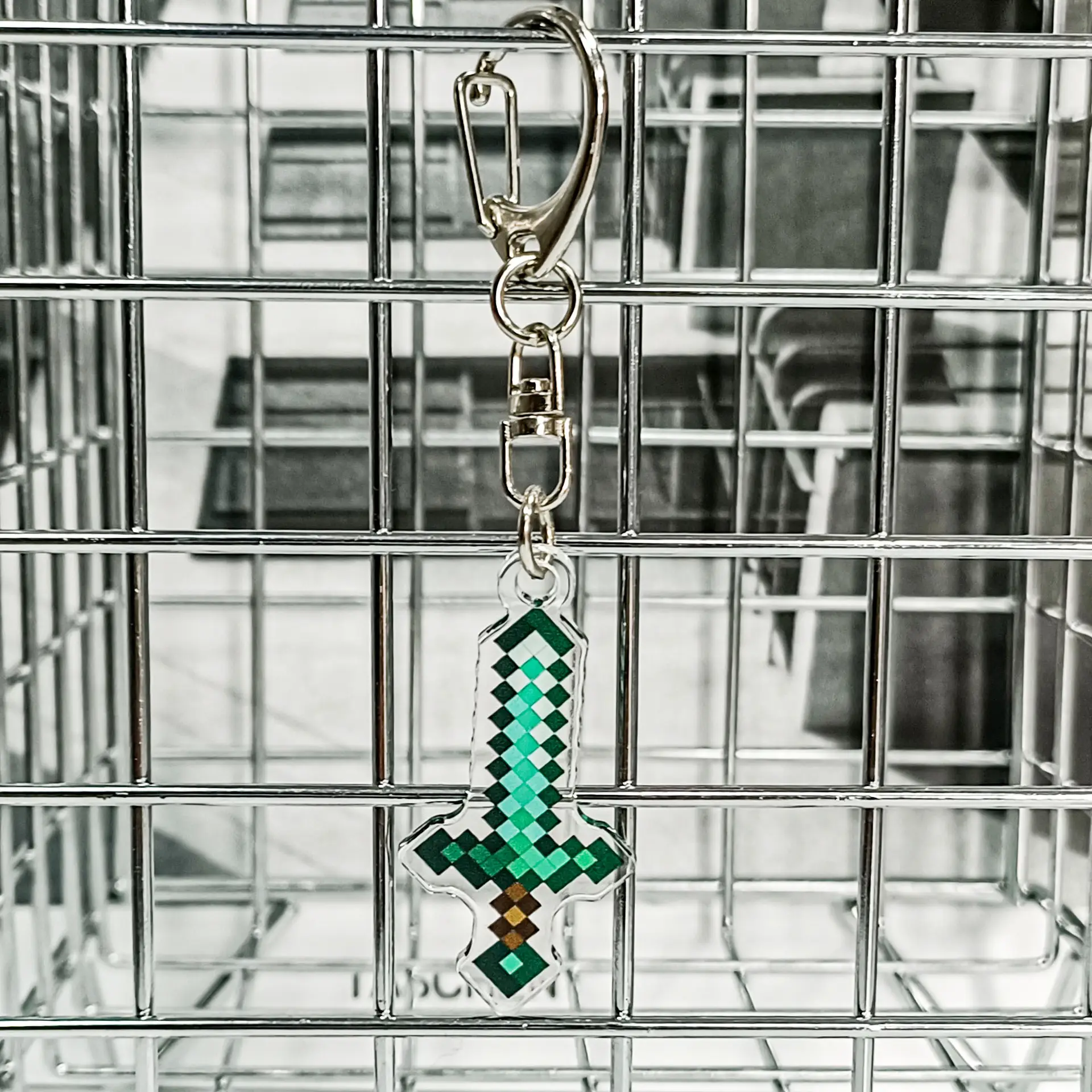 Minecraft My World Pixel Keychain Set Undead Totem Golden Apple - Image 10