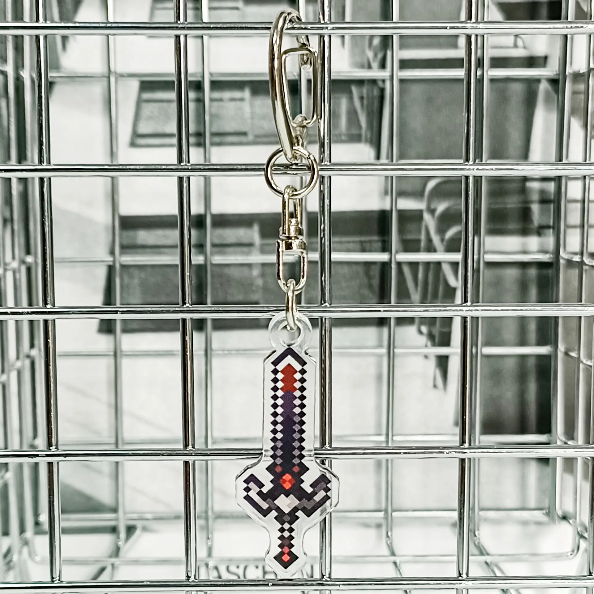 Minecraft My World Pixel Keychain Set Undead Totem Golden Apple - Image 11