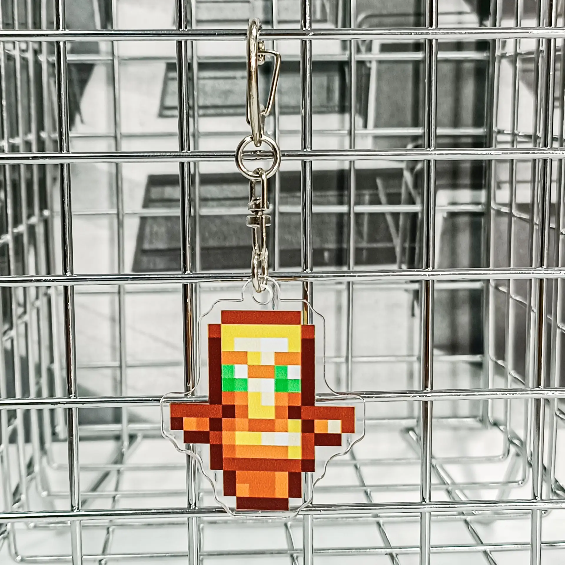 Minecraft My World Pixel Keychain Set Undead Totem Golden Apple - Image 14