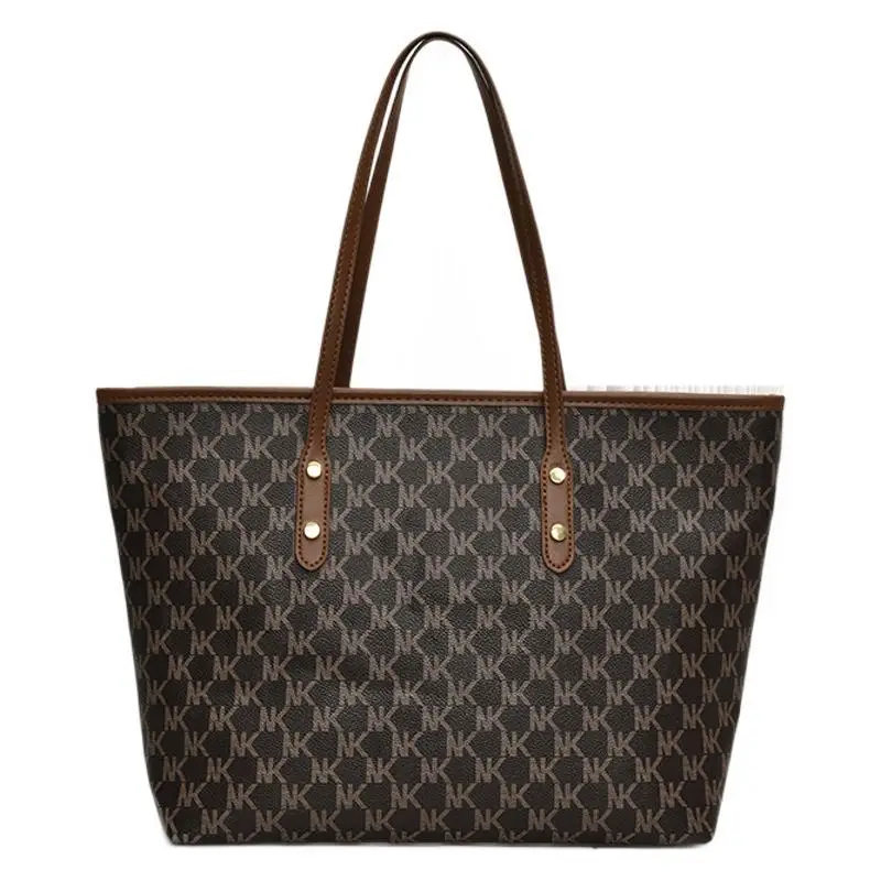 Women's 2025 Textured Shoulder Bag with Gold Plated Handles - Image 8