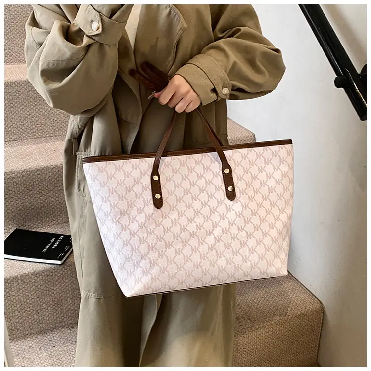 Women's 2025 Textured Shoulder Bag with Gold Plated Handles — feature 35