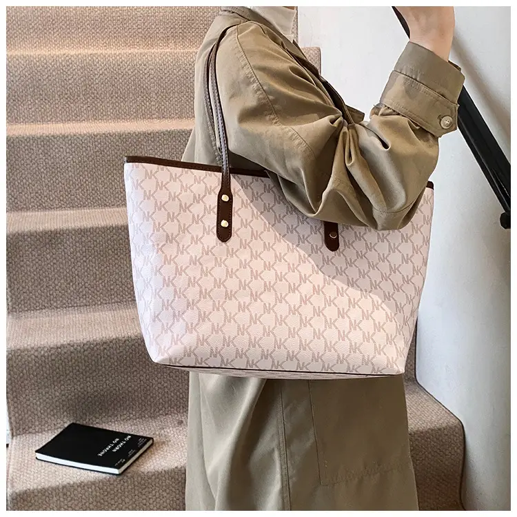 Women's 2025 Textured Shoulder Bag with Gold Plated Handles — feature 38