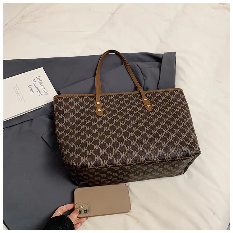 Women's 2025 Textured Shoulder Bag with Gold Plated Handles — feature 42