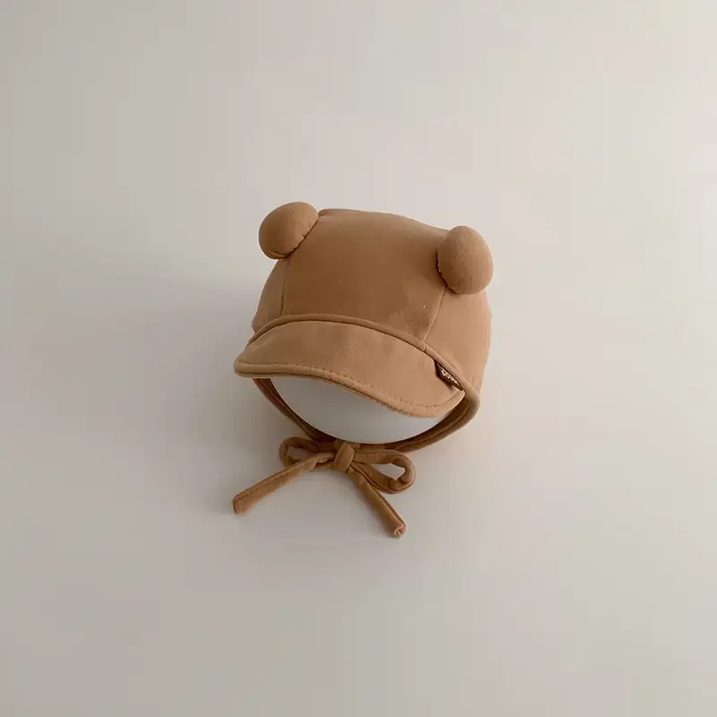 Baby Ear Protection Hat with Lace-Up Closure - Image 3