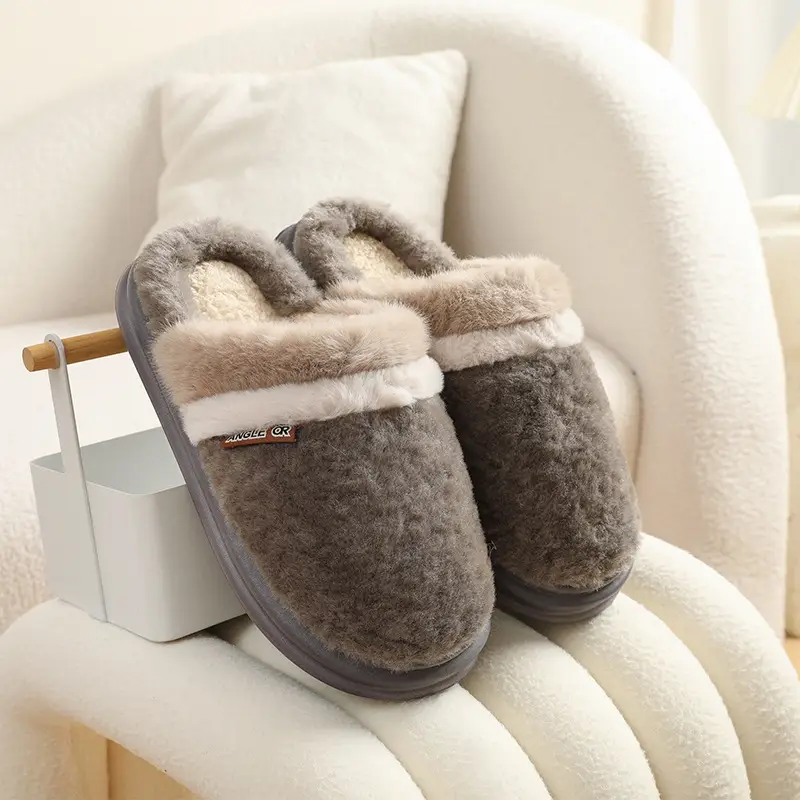 Women's Winter Thick Cotton Slippers Outfit - Image 2