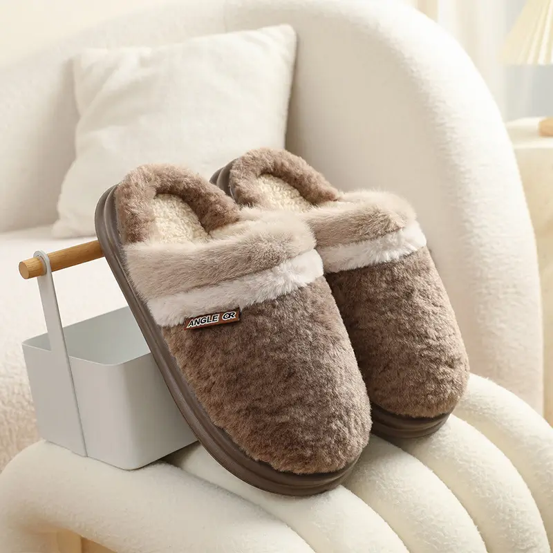 Women's Winter Thick Cotton Slippers Outfit - Image 3