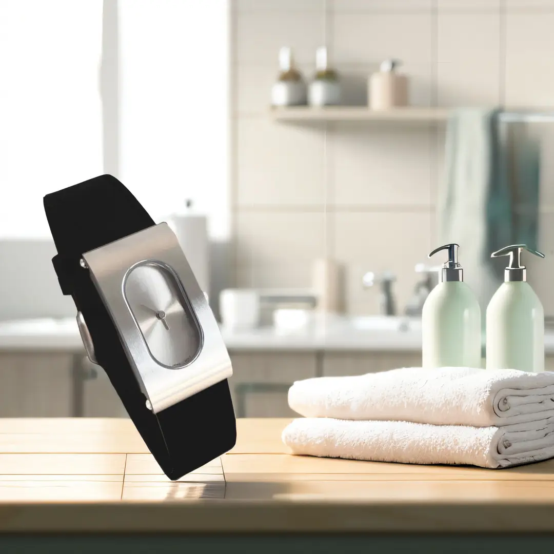 Women's Retro Quartz Watch Black Silicone Waterproof — feature 13
