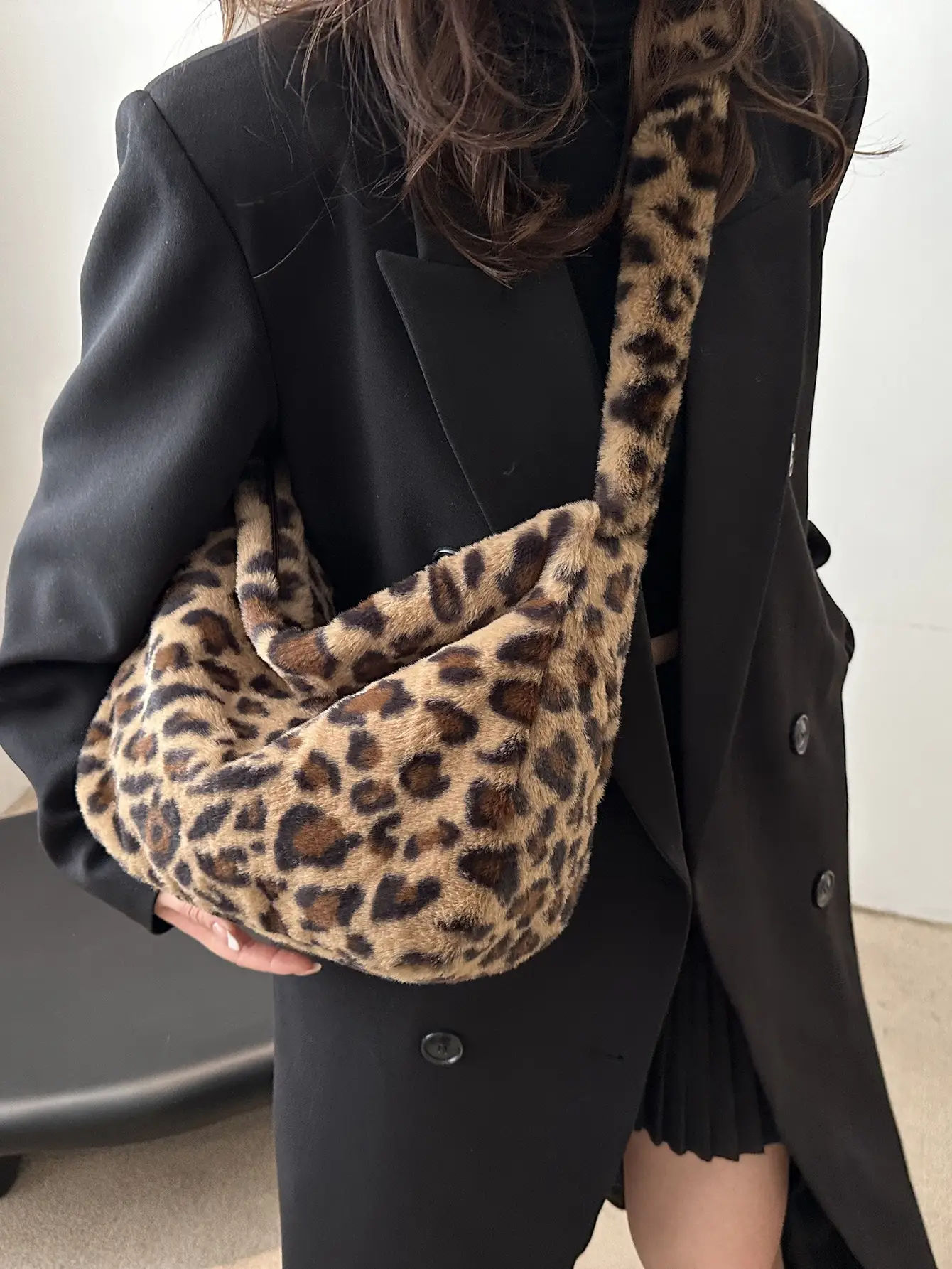 Leopard Print Crossbody Bag Women Large Capacity - Image 5