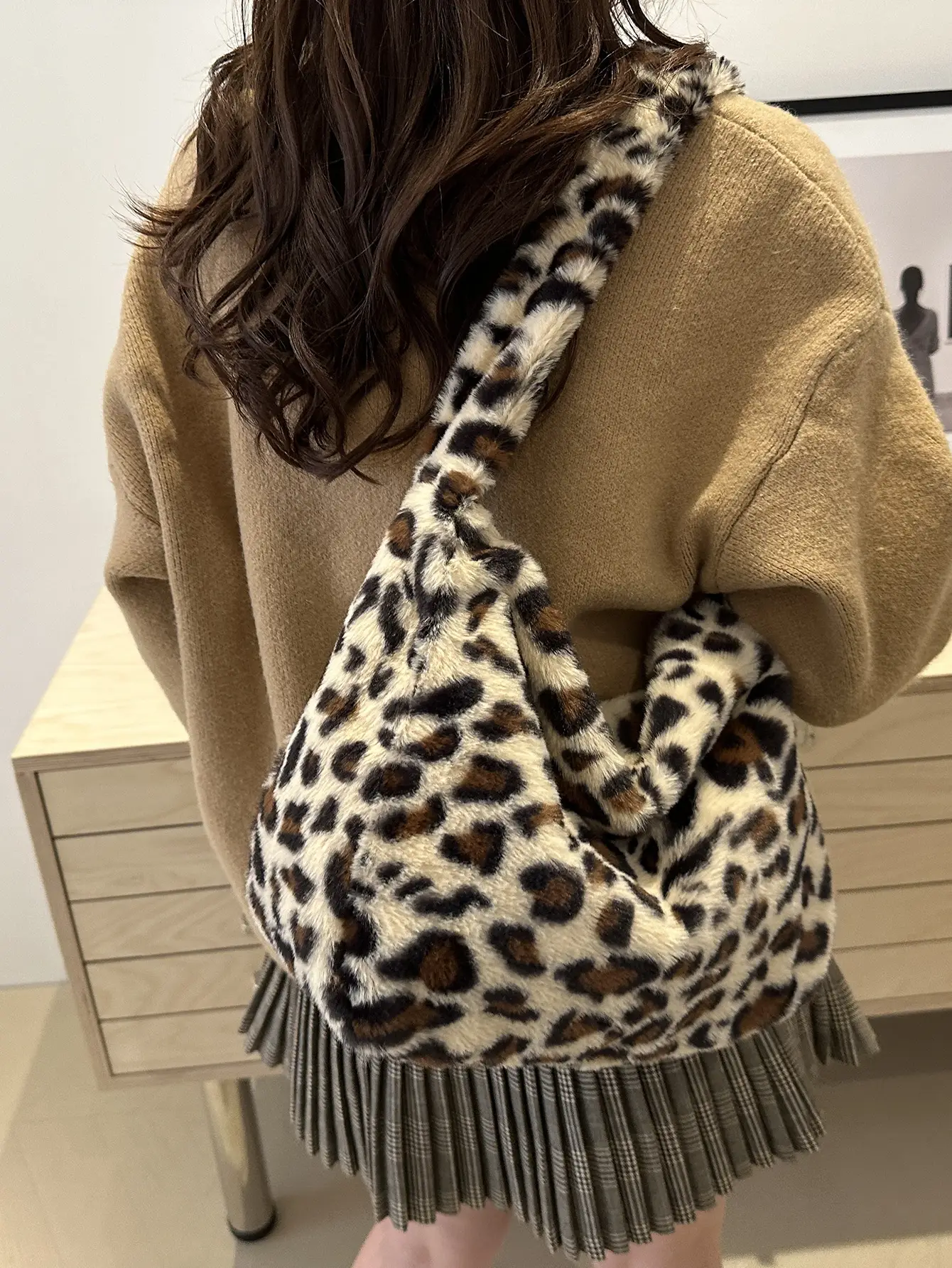 Leopard Print Crossbody Bag Women Large Capacity - Image 7