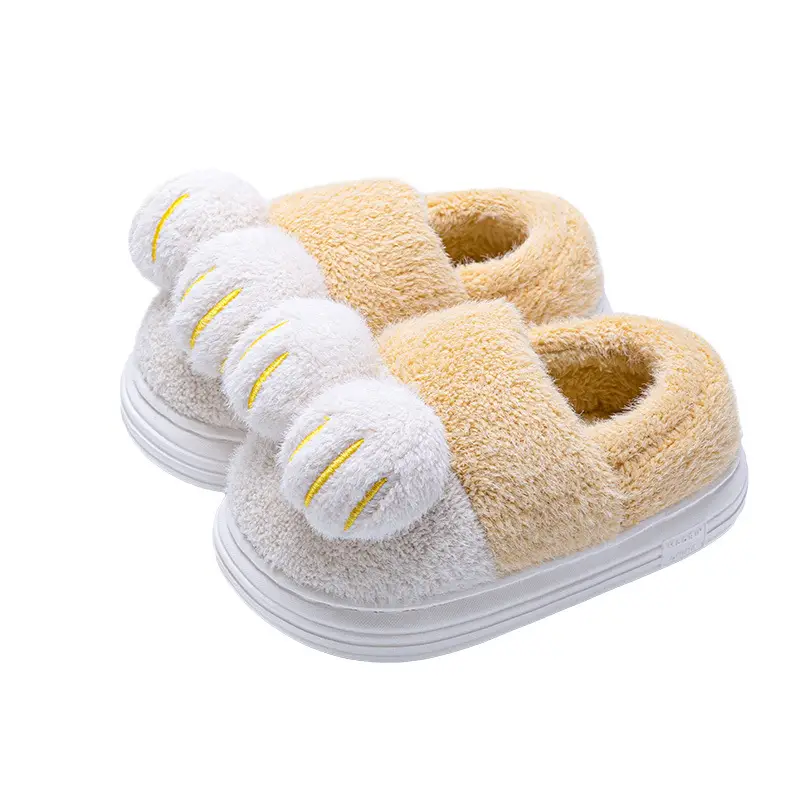 Children's Cotton Slippers Boys Winter New Home Warm Bag with Cotton Shoes Girls Parent-child Cartoon Cotton Slippers for Women - Image 10