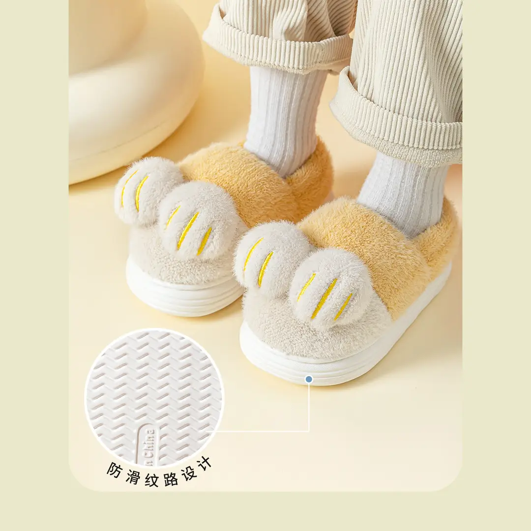 Children's Cotton Slippers Boys Winter New Home Warm Bag with Cotton Shoes Girls Parent-child Cartoon Cotton Slippers for Women — feature 12