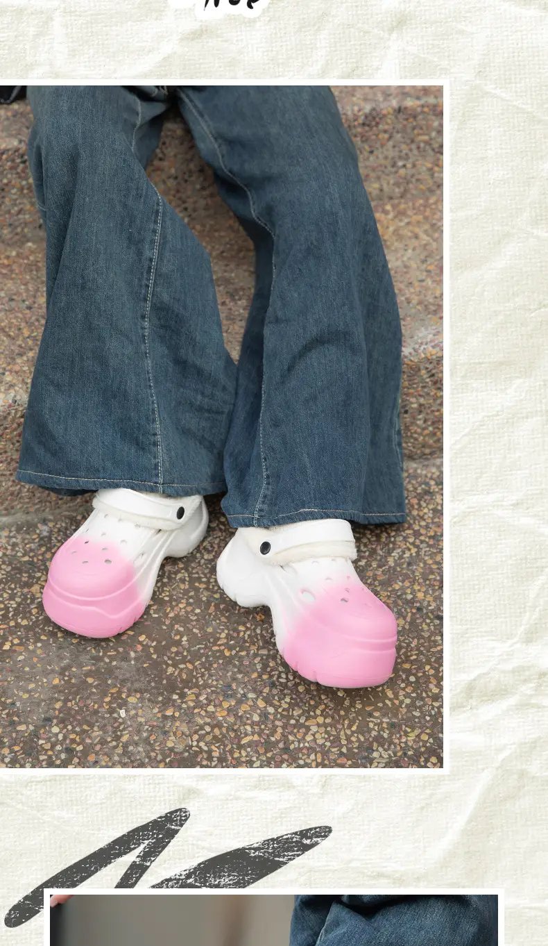 Women's Fleece Lined Hole Shoes Winter Warm Slippers — feature 10