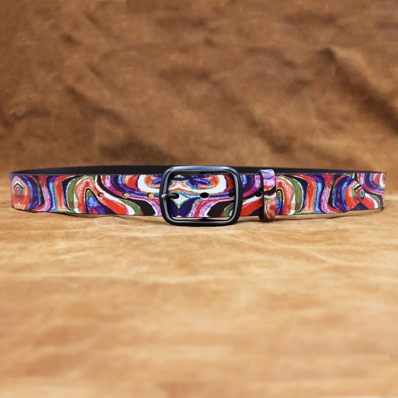 Vintage Rainbow Printed Belt for Women — feature 6