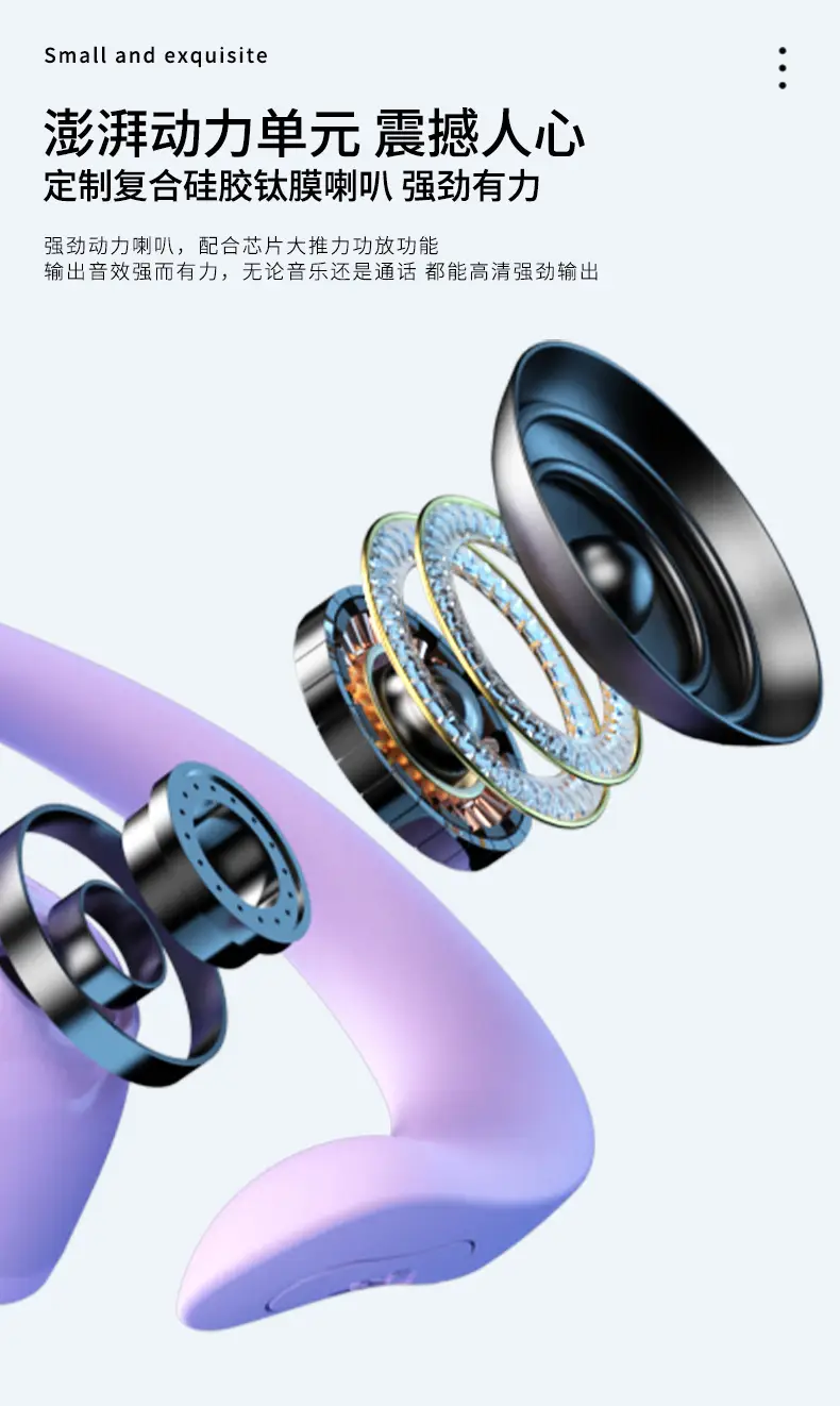 Pink Wireless Bluetooth Ear Hooks for Sports β feature 7