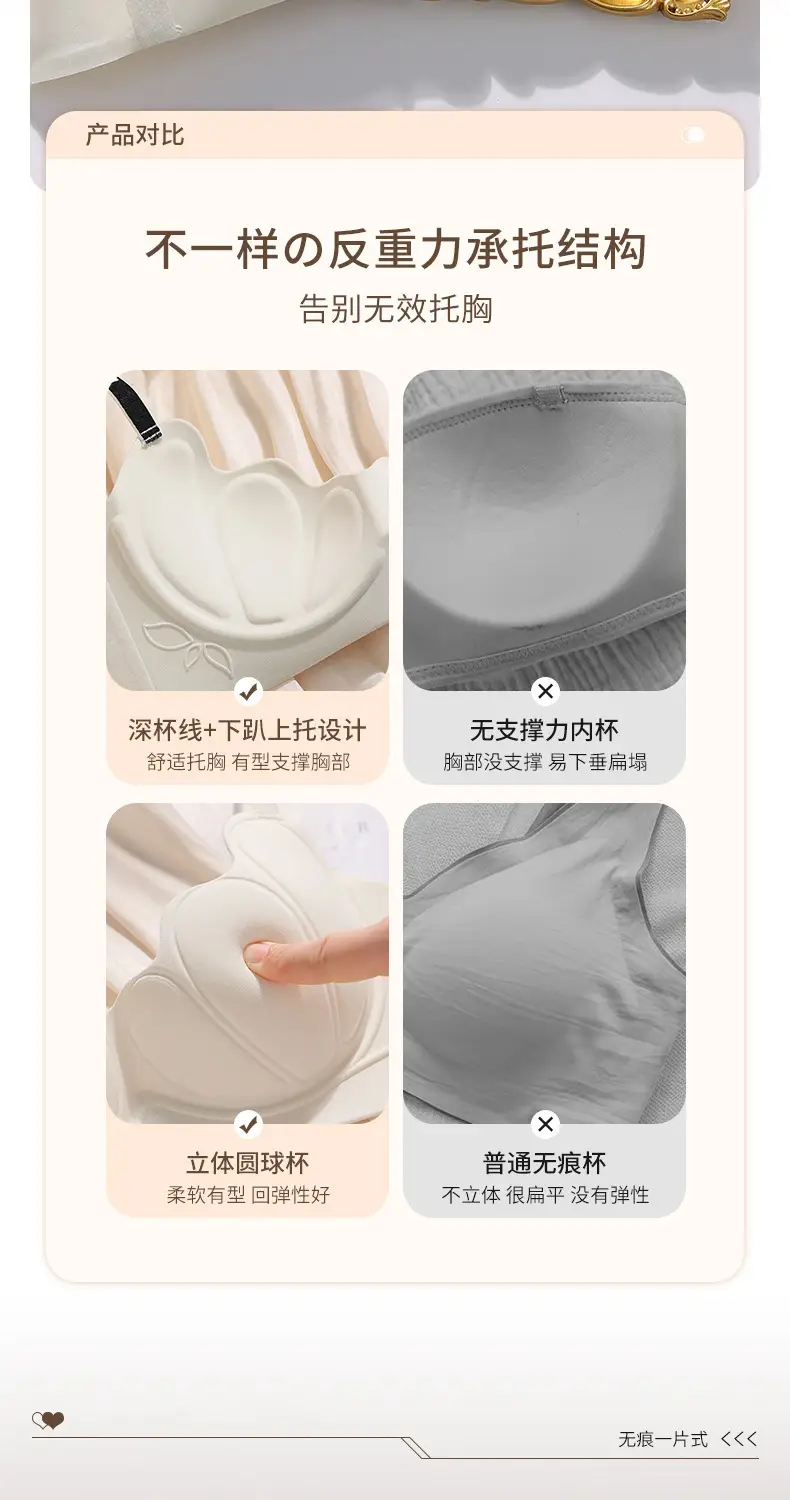 Traceless Sports Bra with Cartoon Design & Anti-Sagging Design — feature 11