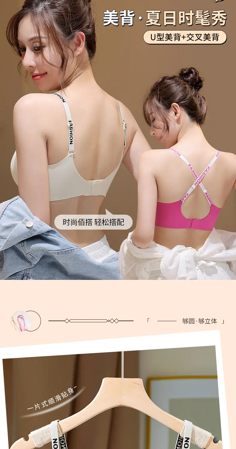 Traceless Sports Bra with Cartoon Design & Anti-Sagging Design — feature 3