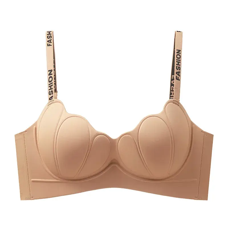 Traceless Sports Bra with Cartoon Design & Anti-Sagging Design