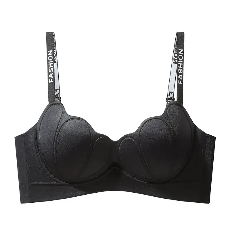 Traceless Sports Bra with Cartoon Design & Anti-Sagging Design