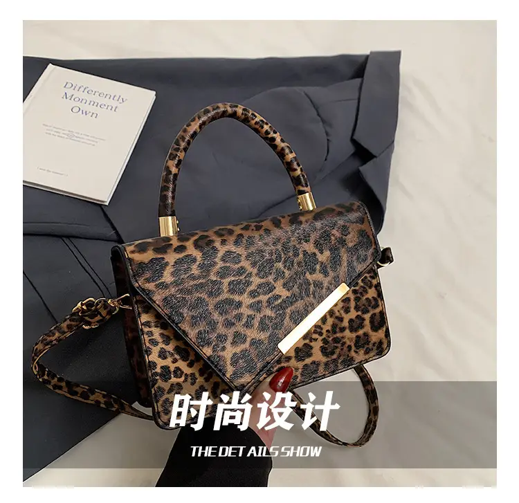 Leopard Textured Crossbody Bag for Women 2024 Winter — feature 5