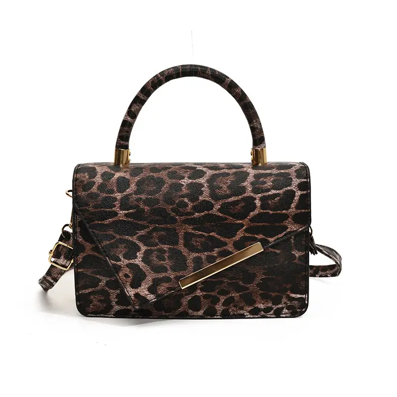 Leopard Textured Crossbody Bag for Women 2024 Winter