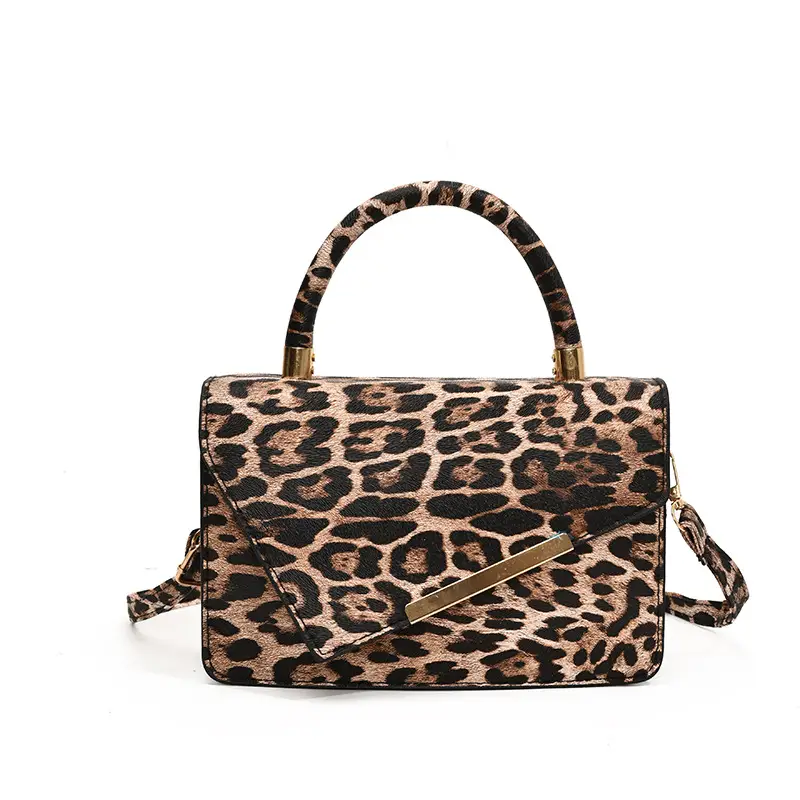 Leopard Textured Crossbody Bag for Women 2024 Winter