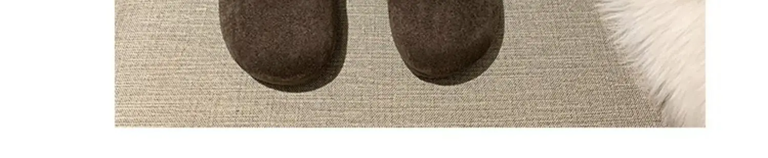 Women Fleece Lined Short Snow Boots Brown Winter — feature 20