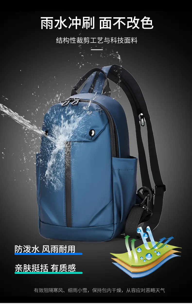 Blue Waterproof Multi-use Backpack for Students and Business Use — feature 7
