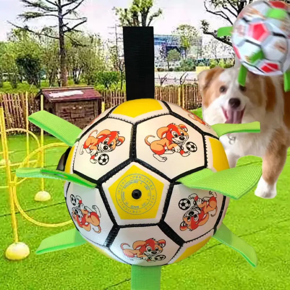 Factory wholesale dog football pet toy molars bite-resistant small football outdoor sports training bite toys