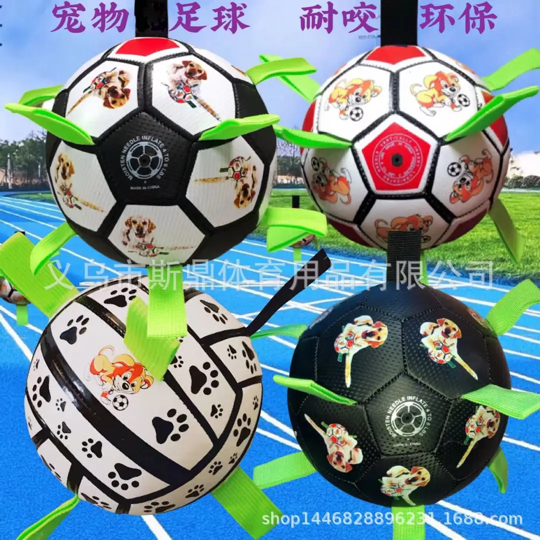 Factory wholesale dog football pet toy molars bite-resistant small football outdoor sports training bite toys — feature 9