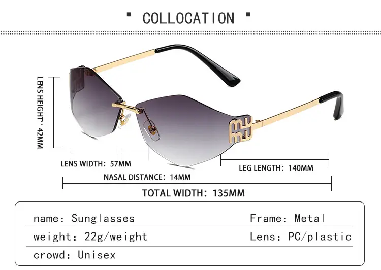 New Metal Frame Sunglasses for Women & Teens β feature 5