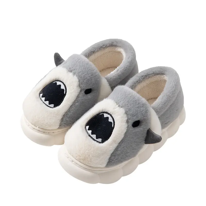 Nanbo Wan Cute Cartoon Cotton Slippers Women's Winter Home Indoor Plush Warm fleece-lined Thick Bottom Non-Slip Slippers for Men - Image 7