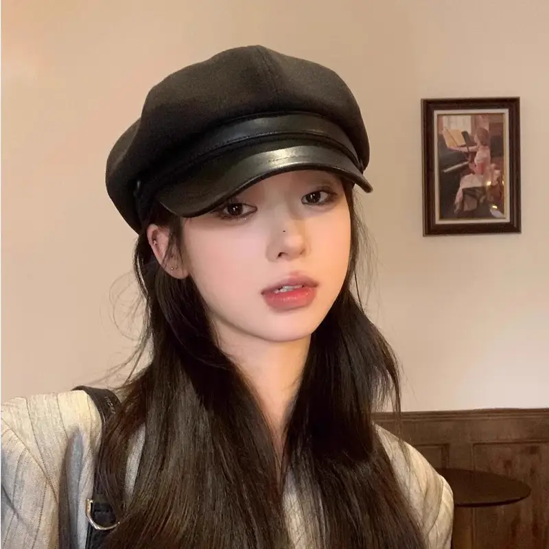 Women British Retro Beret Octagonal Cap 2026 - Image 5