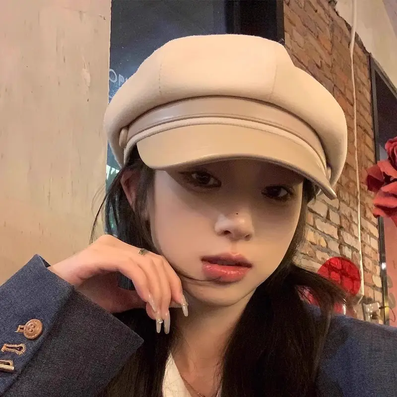 Women British Retro Beret Octagonal Cap 2026 - Image 7