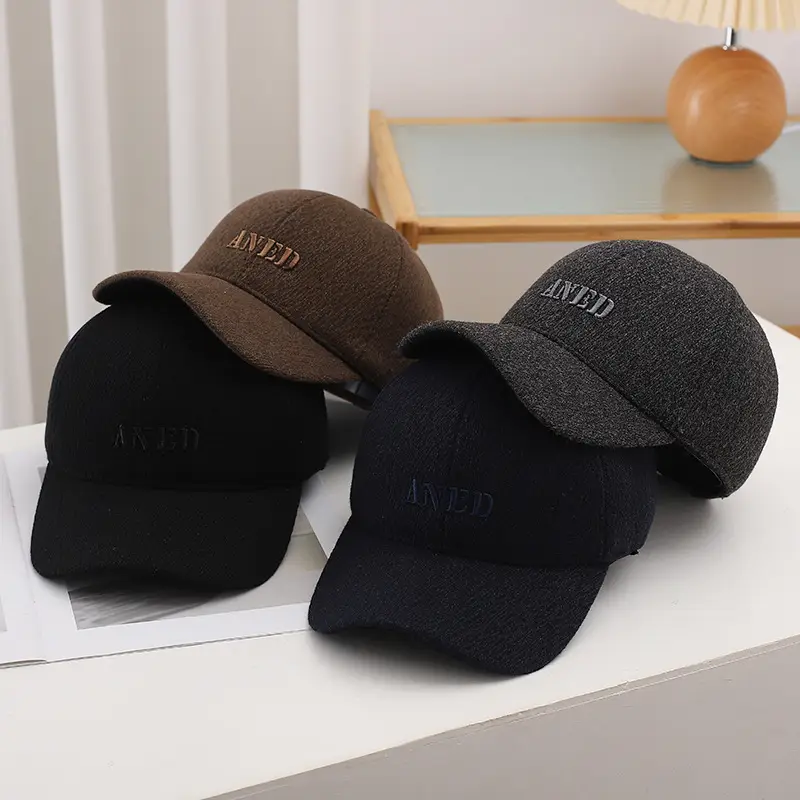 Winter Fleece Lined Men's Black Cap Warm Cold Windproof - Image 5