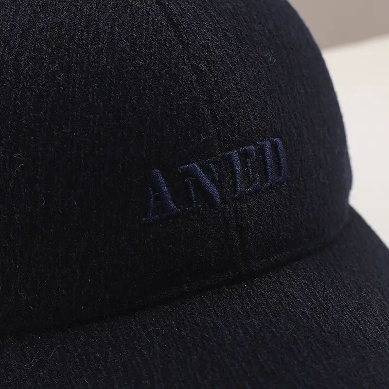 Winter Fleece Lined Men's Black Cap Warm Cold Windproof — feature 3