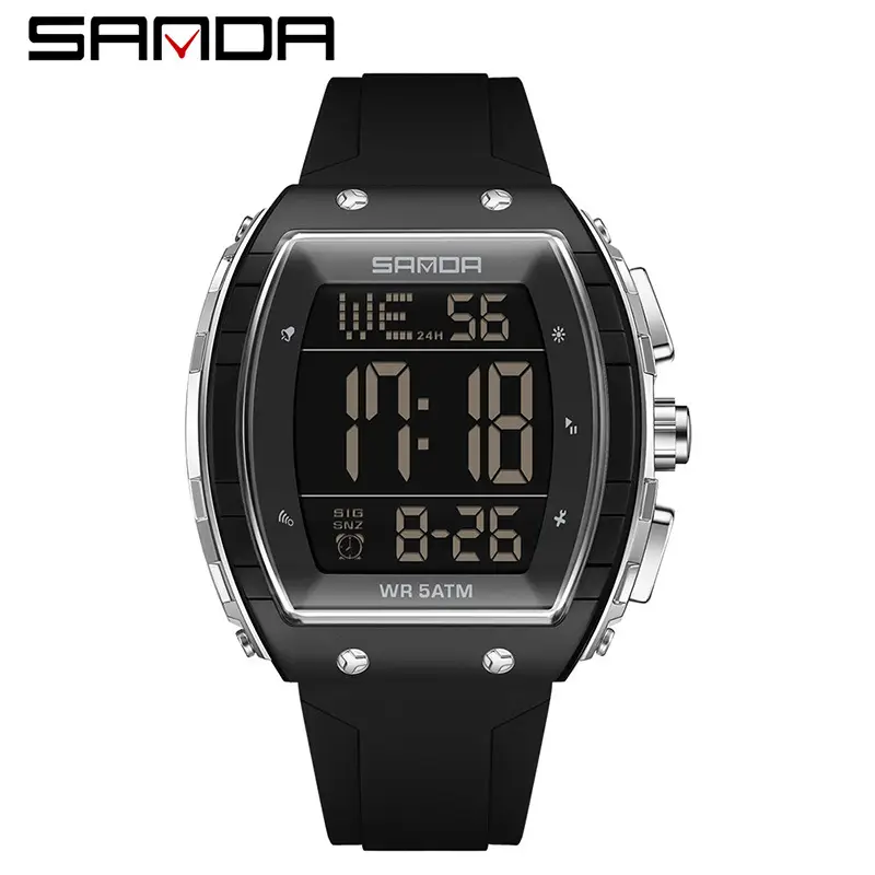 Sanda Waterproof Digital Watch for Men Women 7:18 8:26 - Image 13