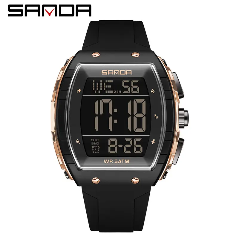 Sanda Waterproof Digital Watch for Men Women 7:18 8:26 - Image 14