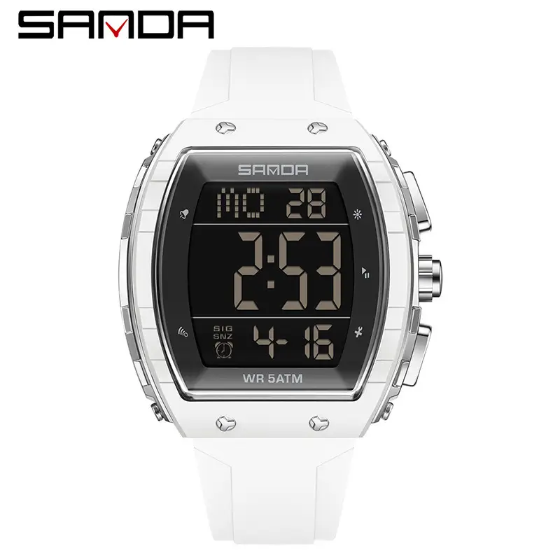 Sanda Waterproof Digital Watch for Men Women 7:18 8:26 - Image 15