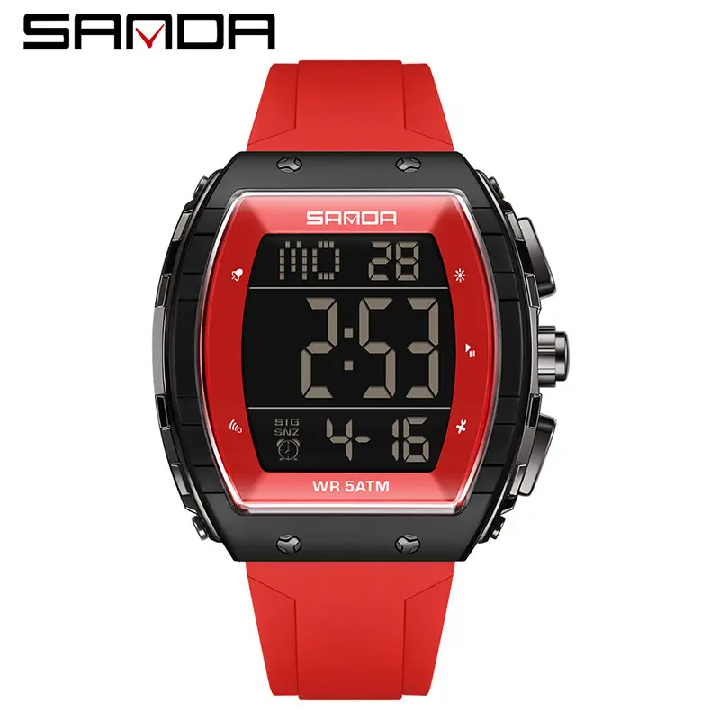 Sanda Waterproof Digital Watch for Men Women 7:18 8:26 - Image 16