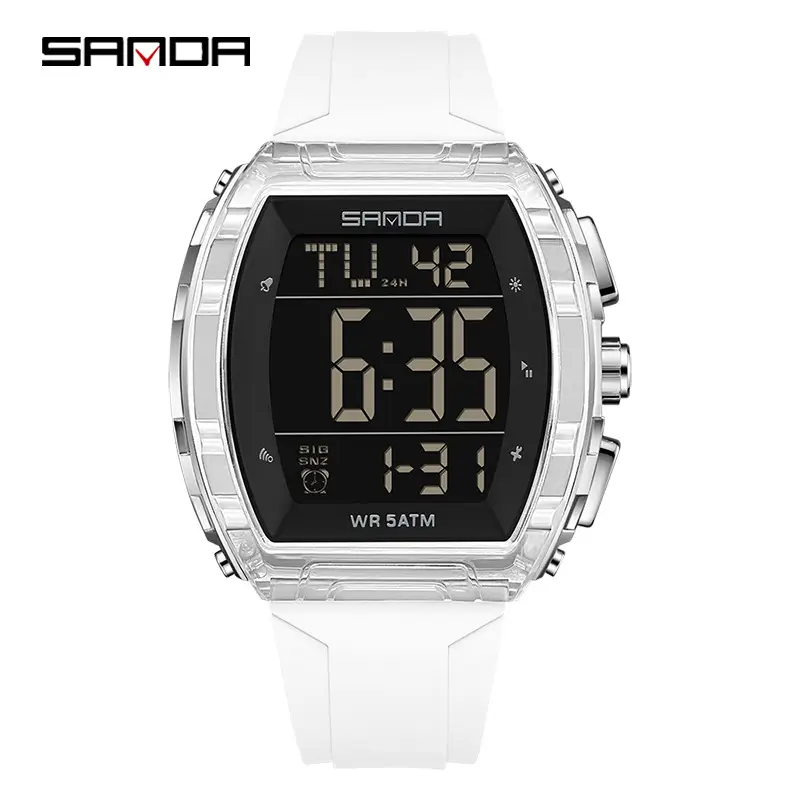 Sanda Waterproof Digital Watch for Men Women 7:18 8:26 - Image 18
