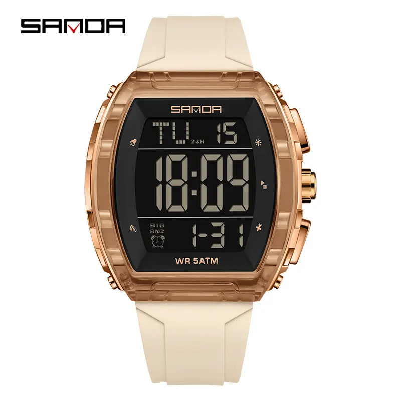 Sanda Waterproof Digital Watch for Men Women 7:18 8:26 - Image 24