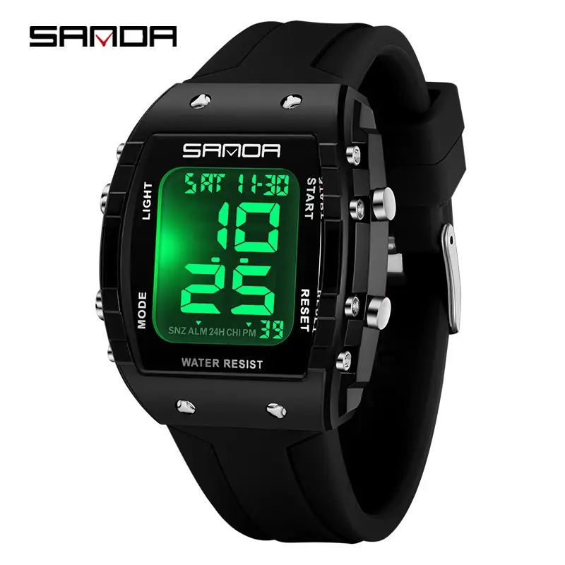 Sanda Waterproof Digital Watch for Men Women 7:18 8:26 - Image 6