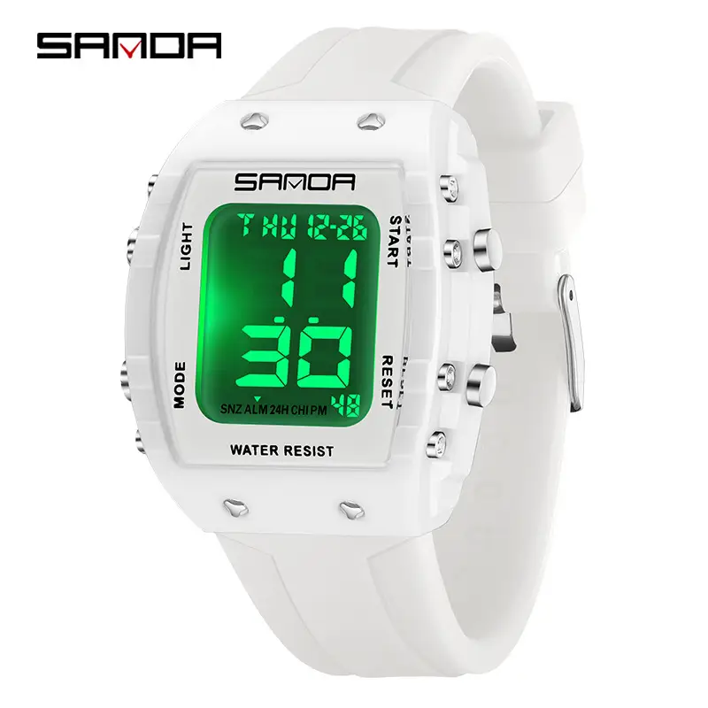 Sanda Waterproof Digital Watch for Men Women 7:18 8:26 - Image 8