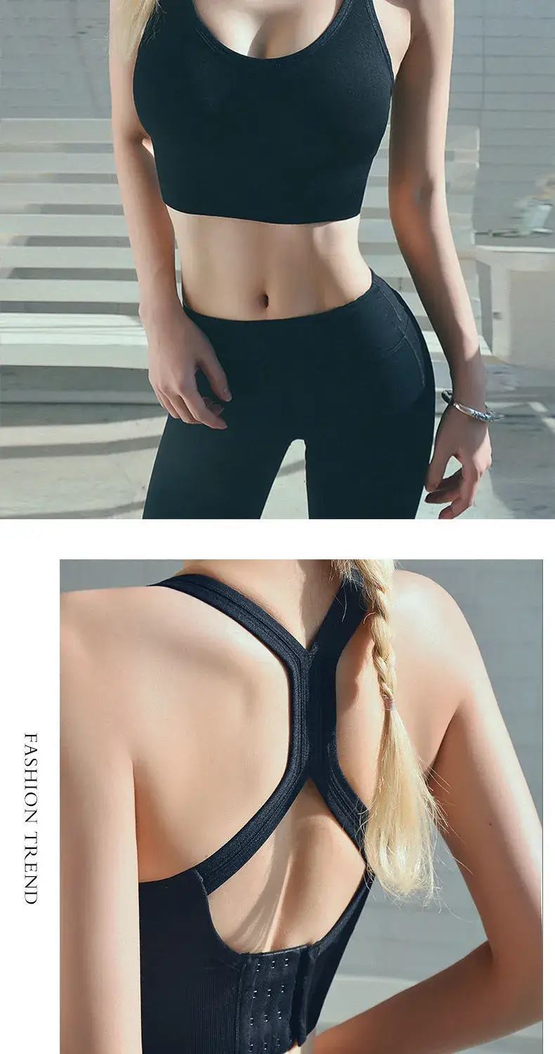 Cross-back Sports Bra for Plus Size Women — feature 9
