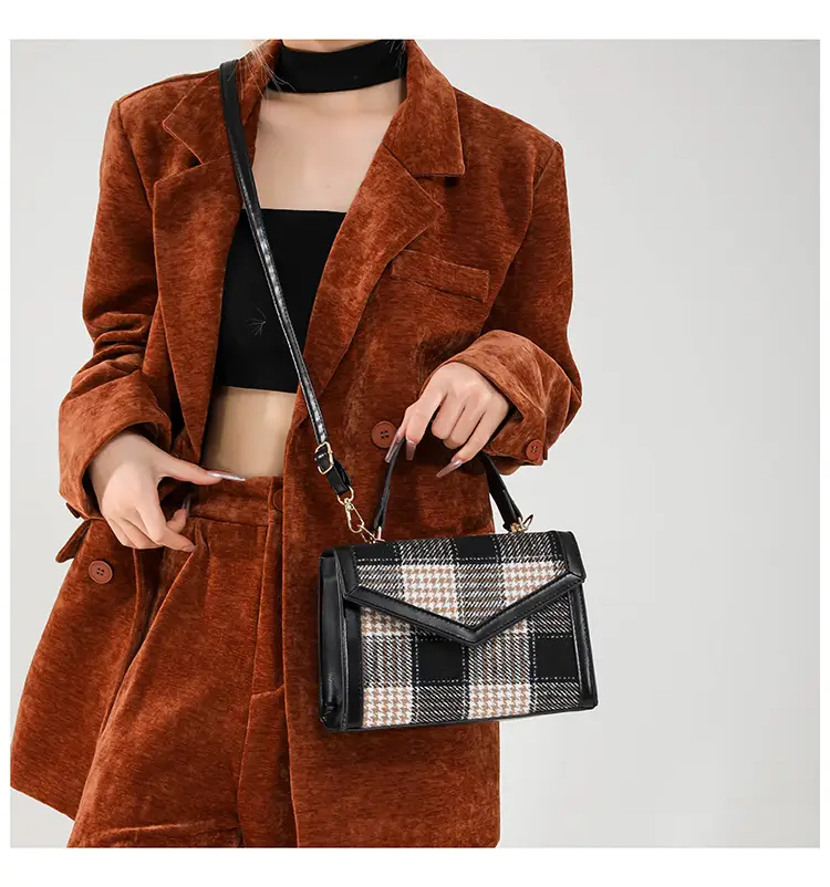 Small Square Plaid Crossbody Bag for Women 2024 — feature 11